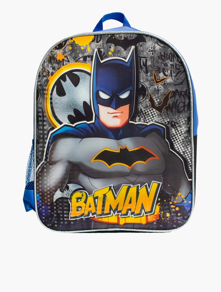 MyRunway Shop Batman Boys Blue Black Batman Toddler Backpack